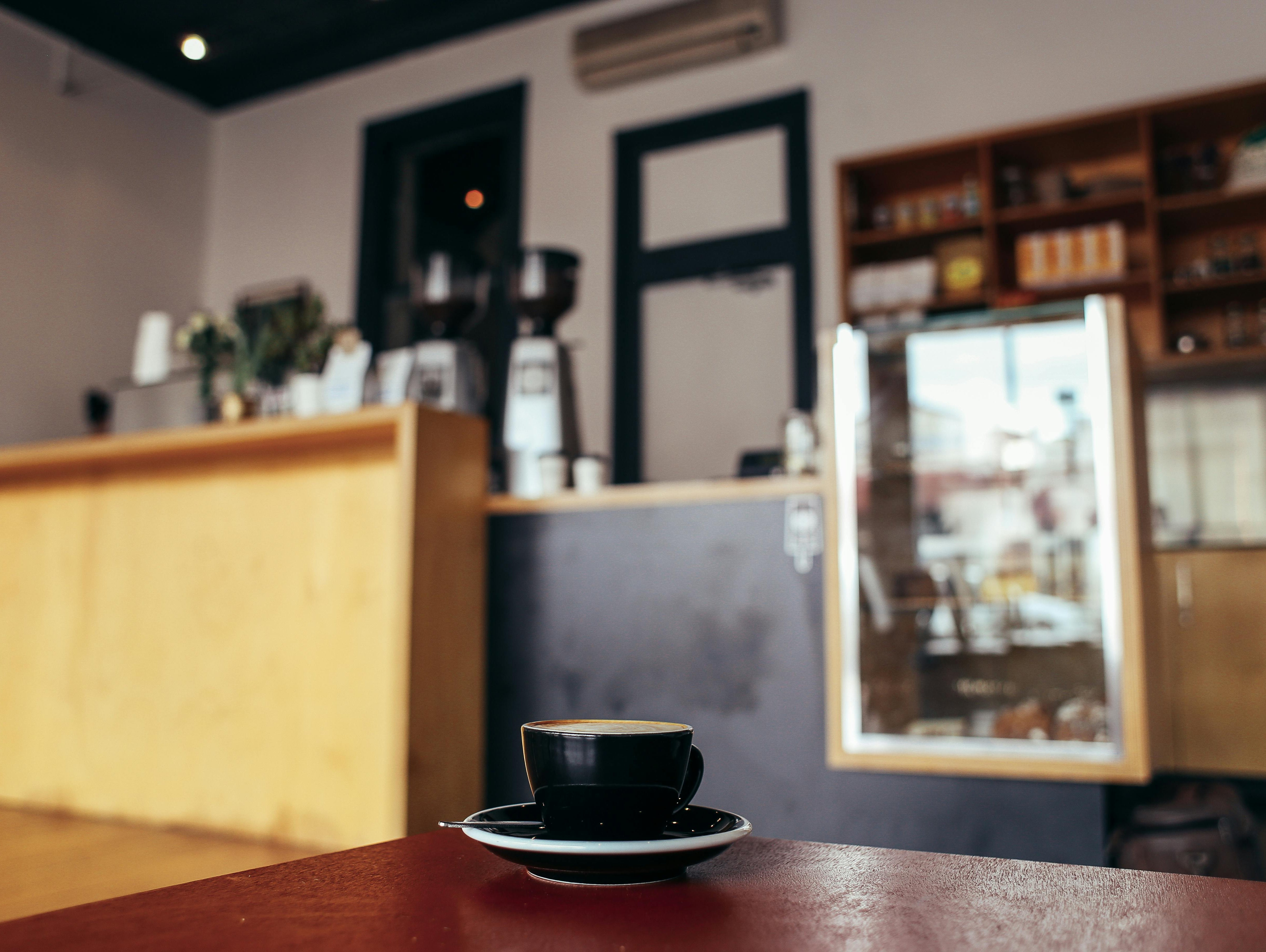 A modern wood coffee table with storage