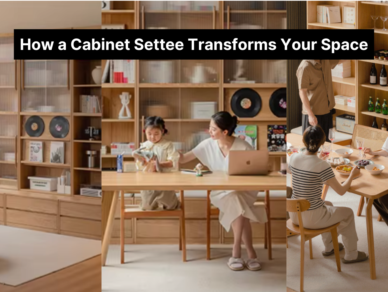 How a Cabinet with Settee Transforms Your Living Space