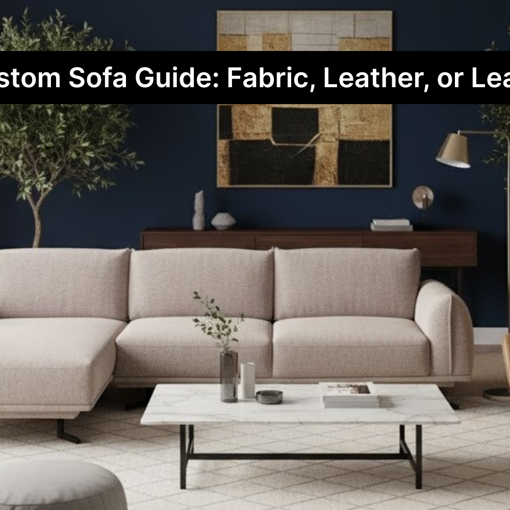 The Custom Sofa Guide: Fabric, Leather, or Leathaire?
