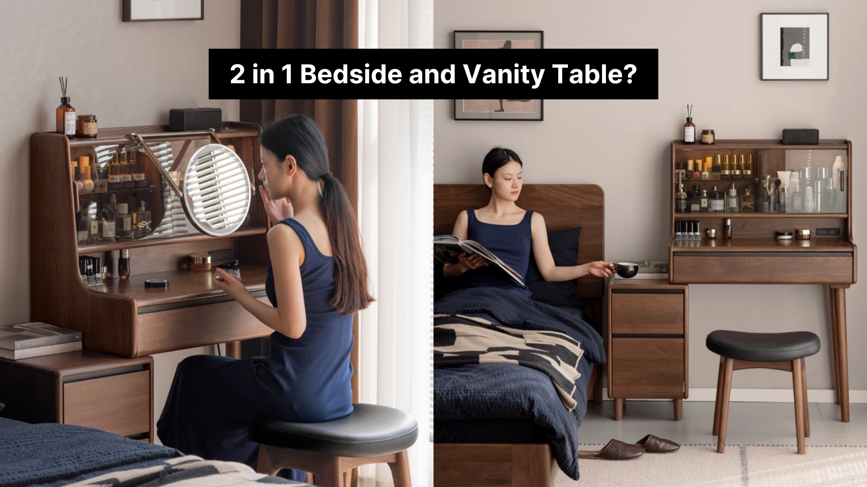 How to Fit Both a Vanity Table and a Bedside Table in a Compact Singapore Bedroom?