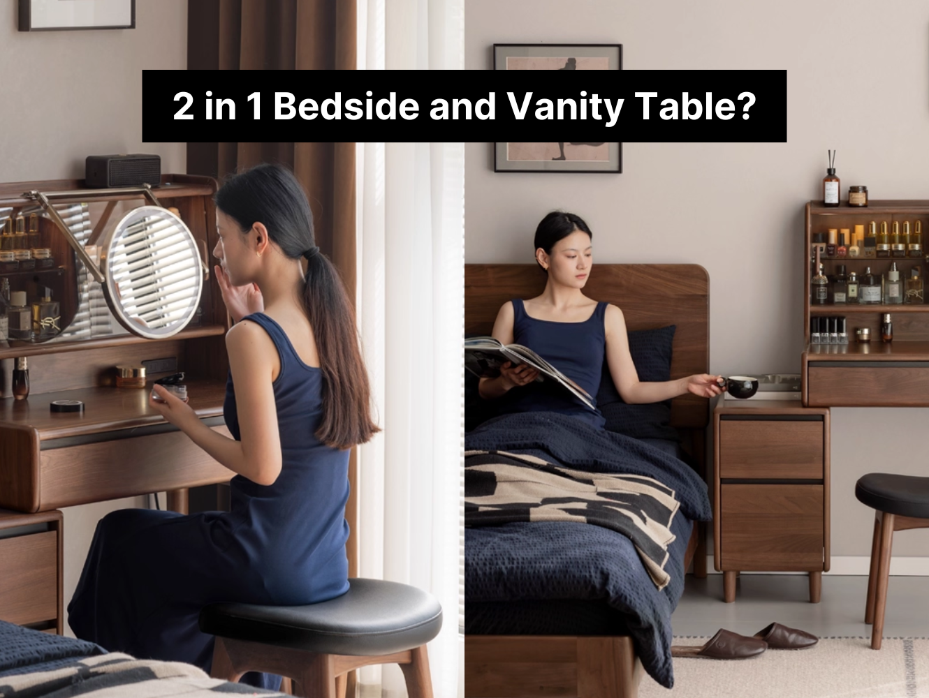 How to Fit Both a Vanity Table and a Bedside Table in a Compact Singapore Bedroom?