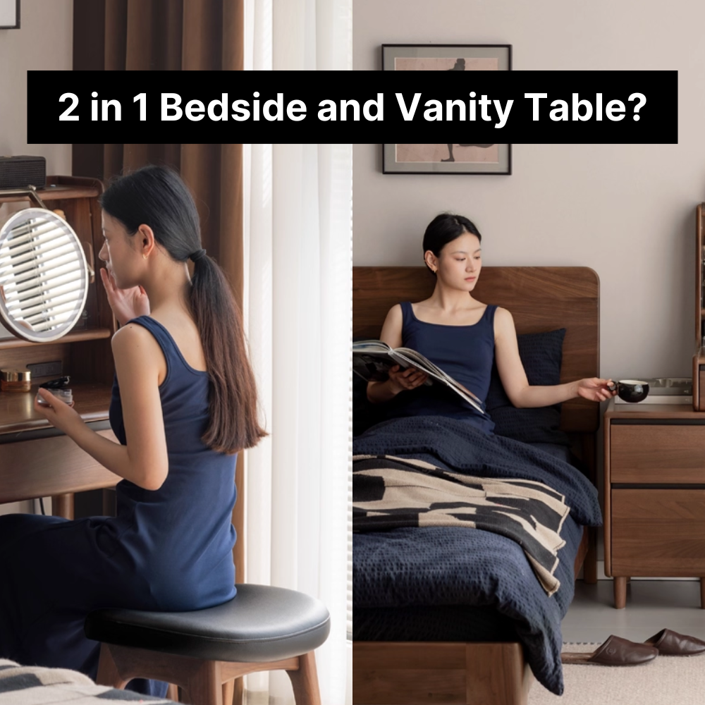 How to Fit Both a Vanity Table and a Bedside Table in a Compact Singapore Bedroom?