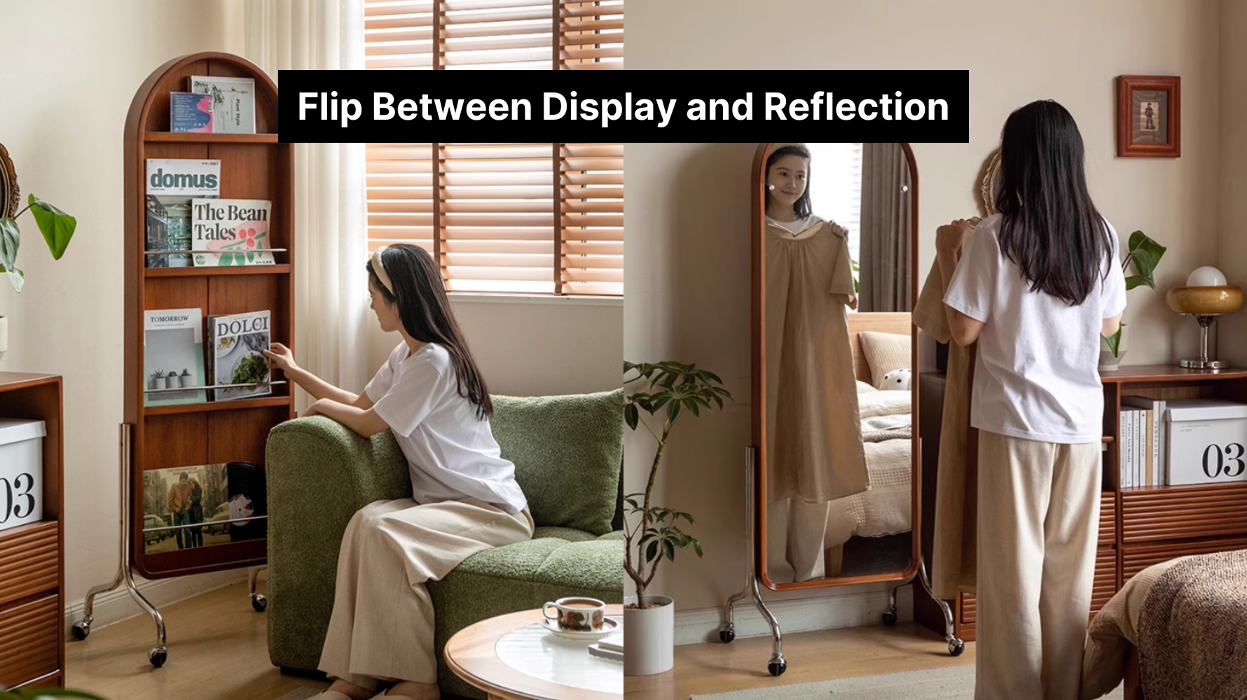 Flip Between Display and Reflection, Curate Your Space in Style