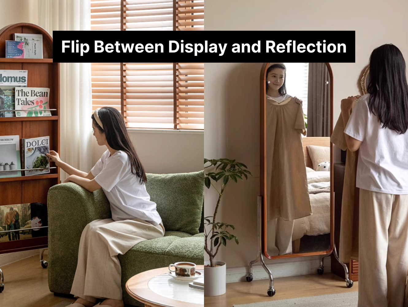 Flip Between Display and Reflection, Curate Your Space in Style