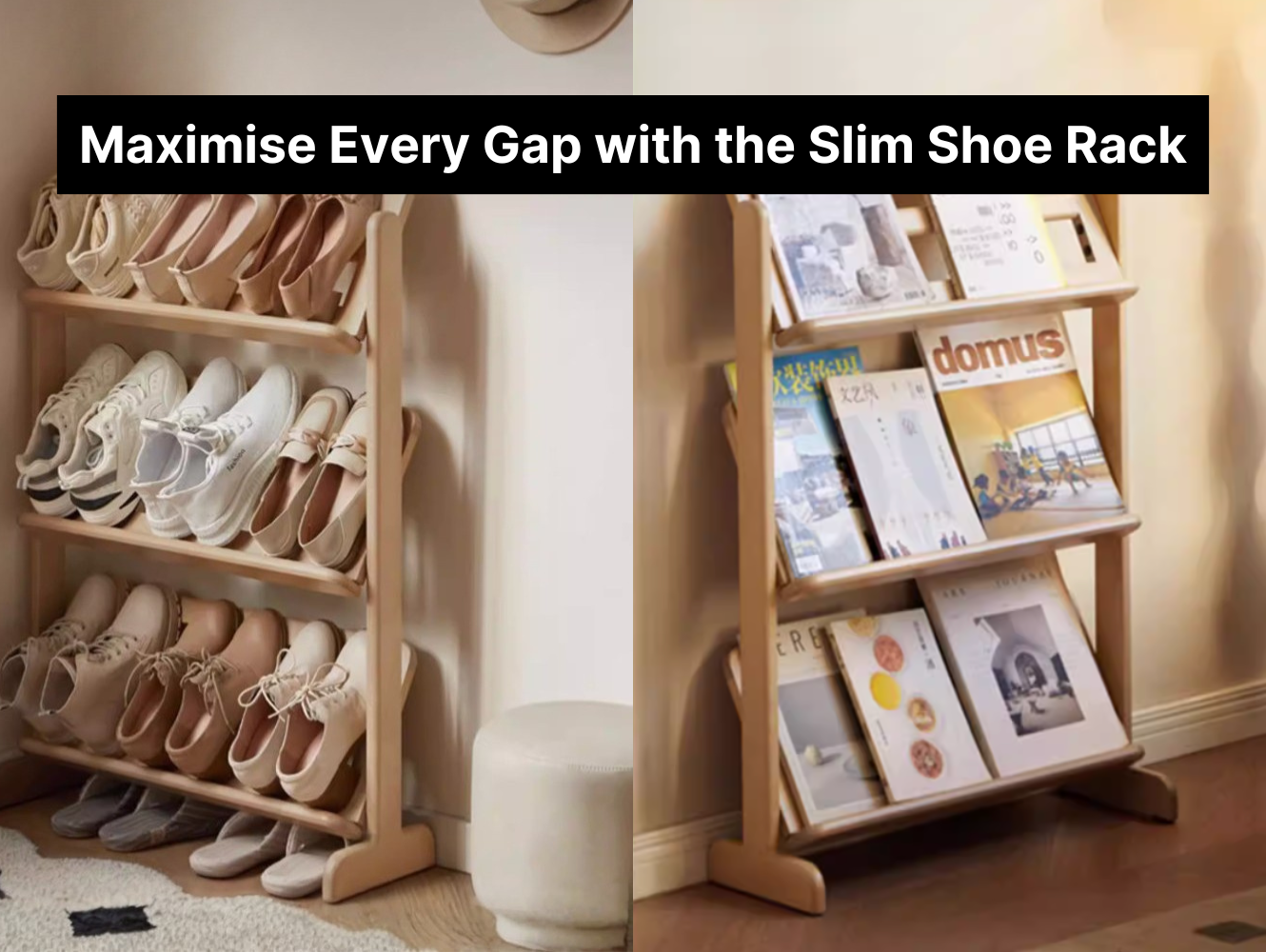 Maximise Every Gap with the Slim Shoe Rack