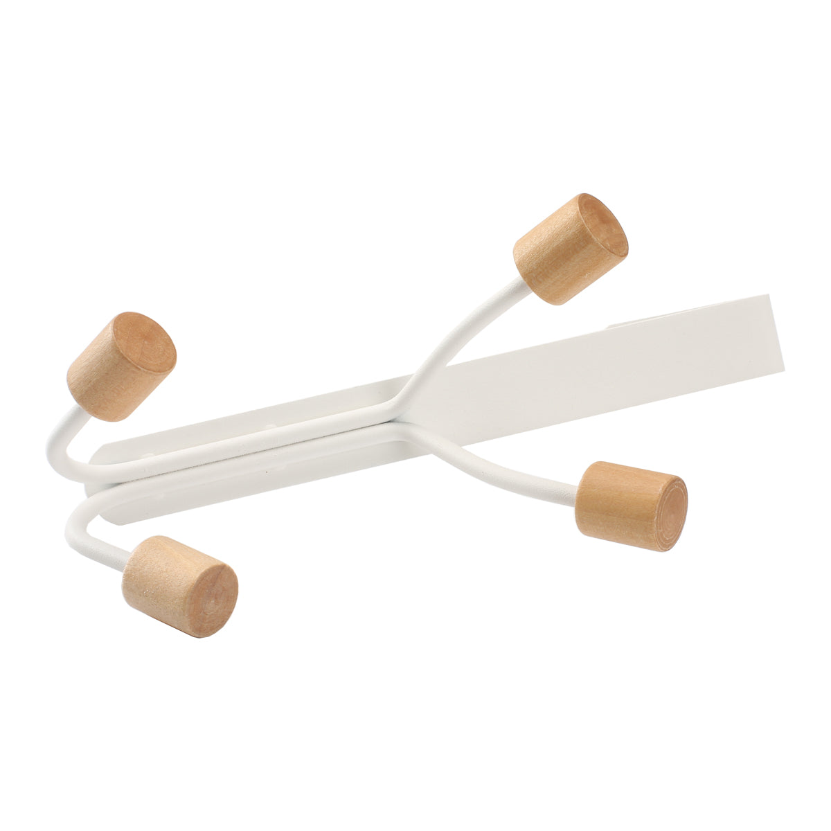 Scandi Wooden Over-The-Door 4 Hook Rack - IUIGA