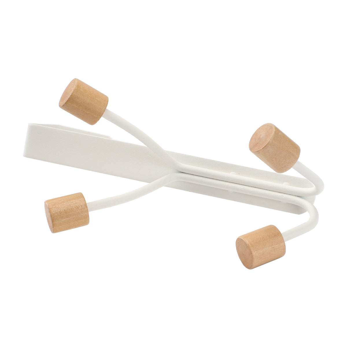 Scandi Wooden Over-The-Door 4 Hook Rack - IUIGA