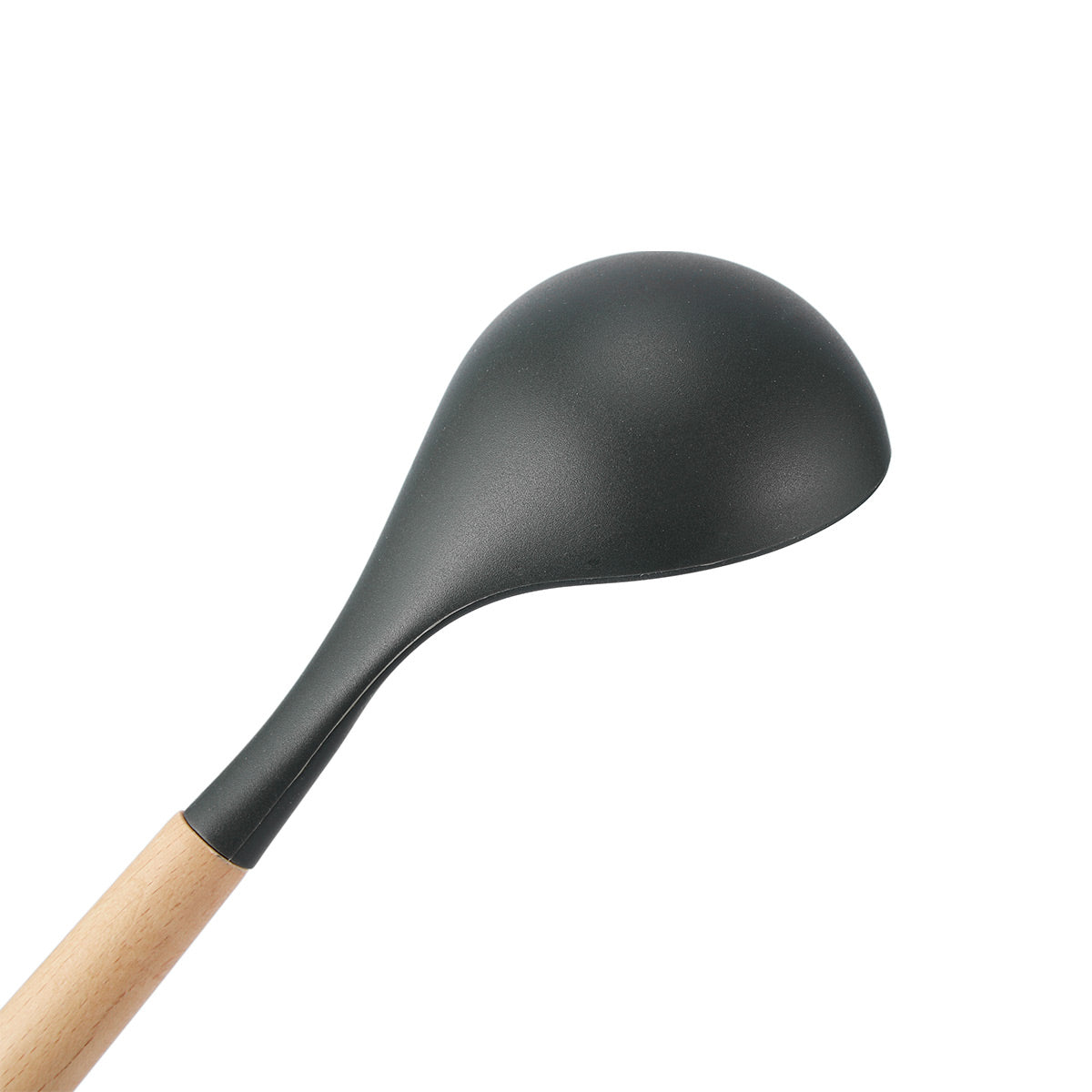 Silicone Soup Ladle With Beech Handle - IUIGA