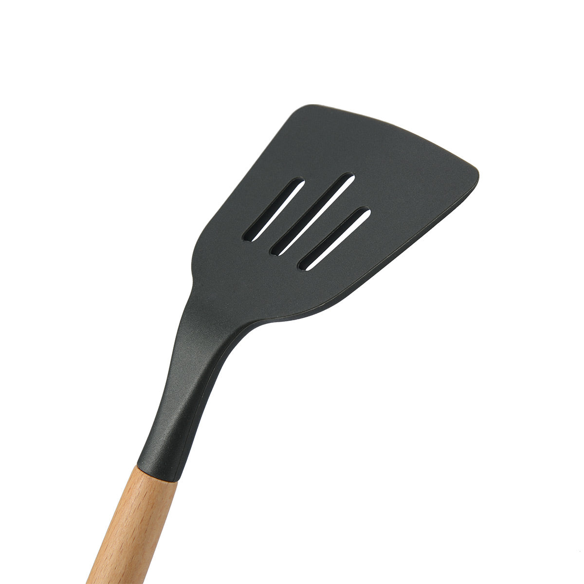 Silicone Slotted Turner With Beech Handle - IUIGA