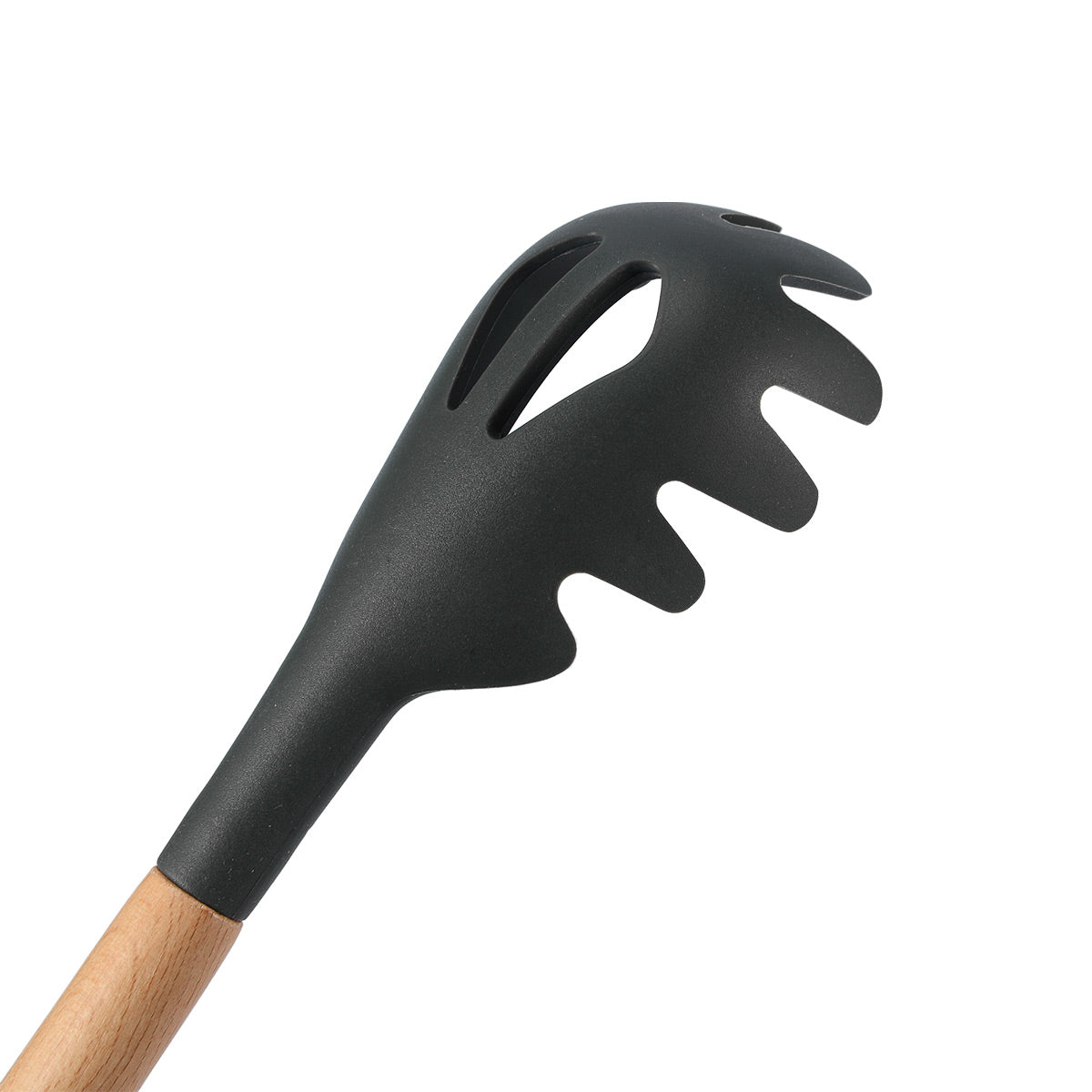 Silicone Pasta Server With Beech Handle - IUIGA