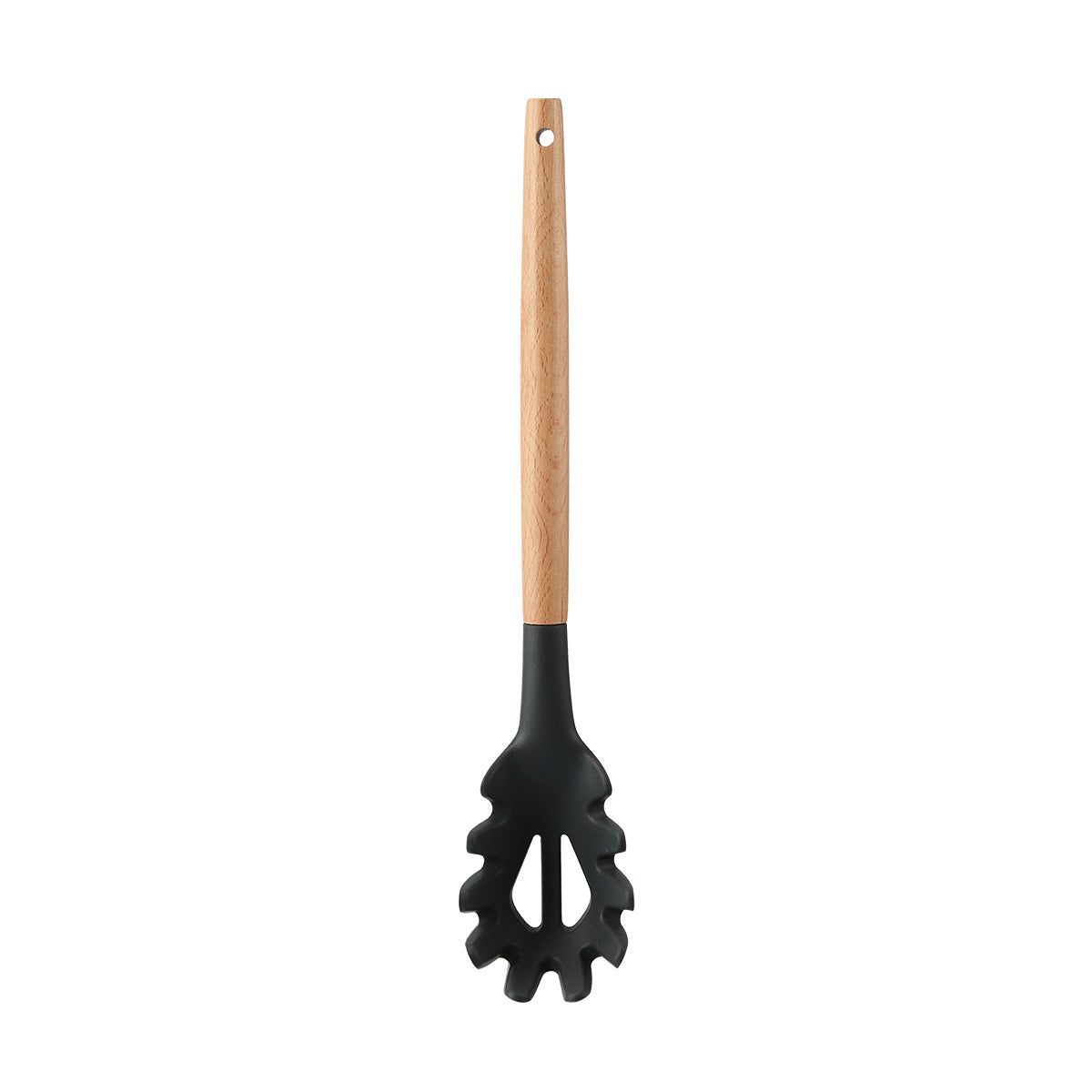 Silicone Pasta Server With Beech Handle - IUIGA