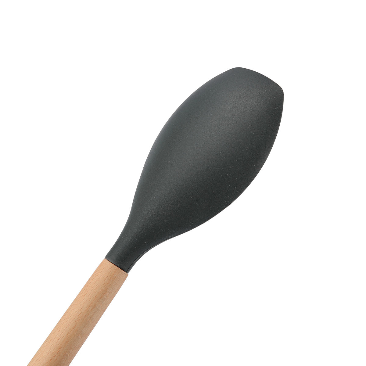 Silicone Round Spatula With Beech Handle - IUIGA