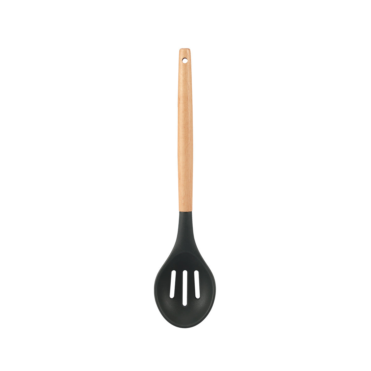 Silicone Slotted Spoon With Beech Handle - IUIGA