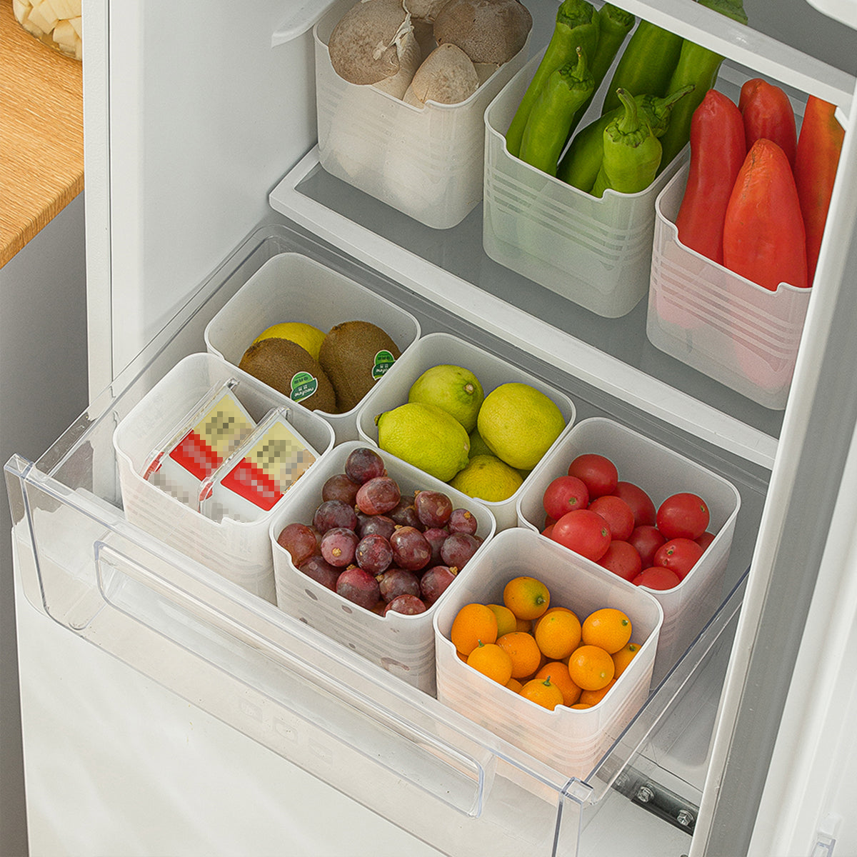 Frosted Refrigerator Square Storage Box - IUIGA