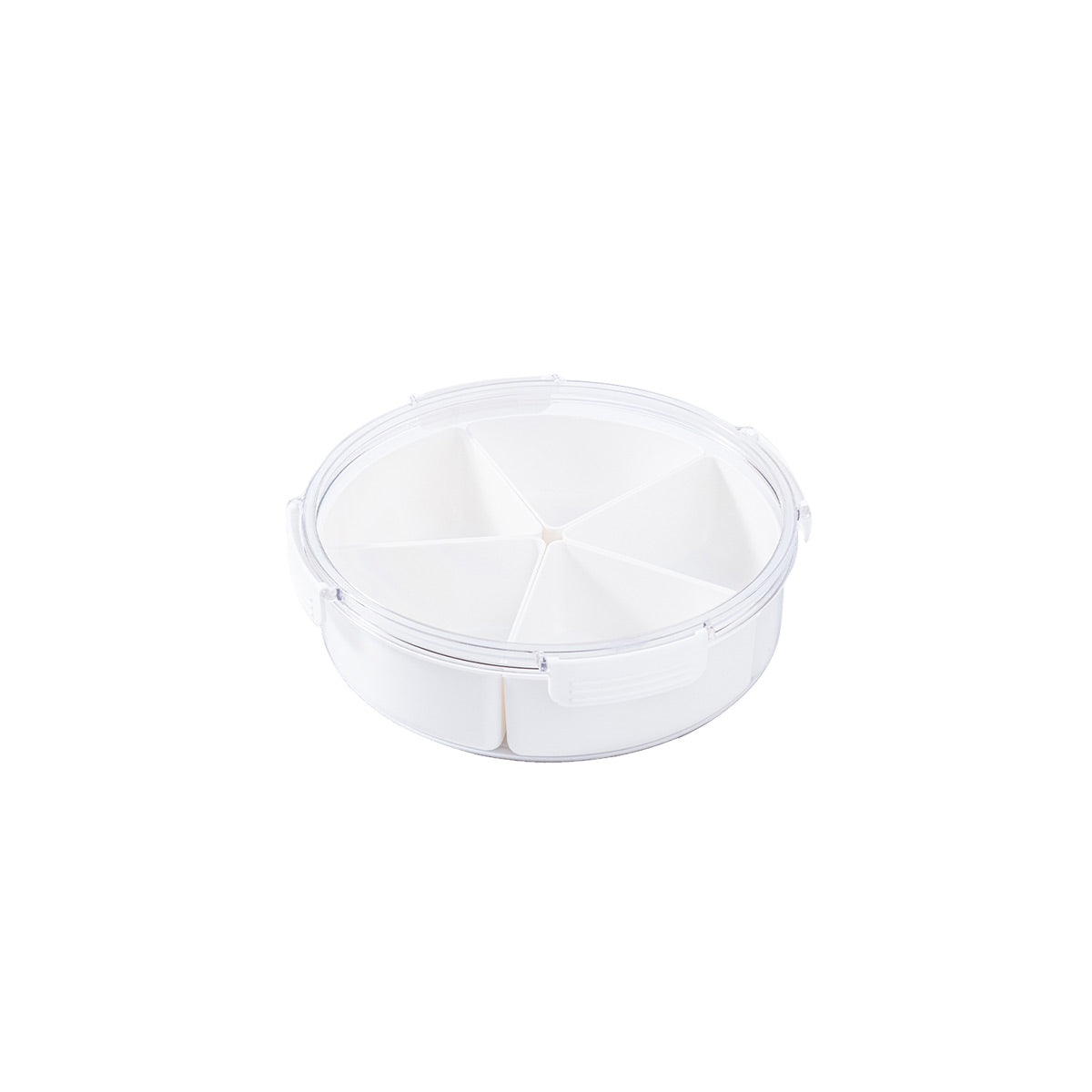 Round Multi-compartment Snack Serving Box - IUIGA
