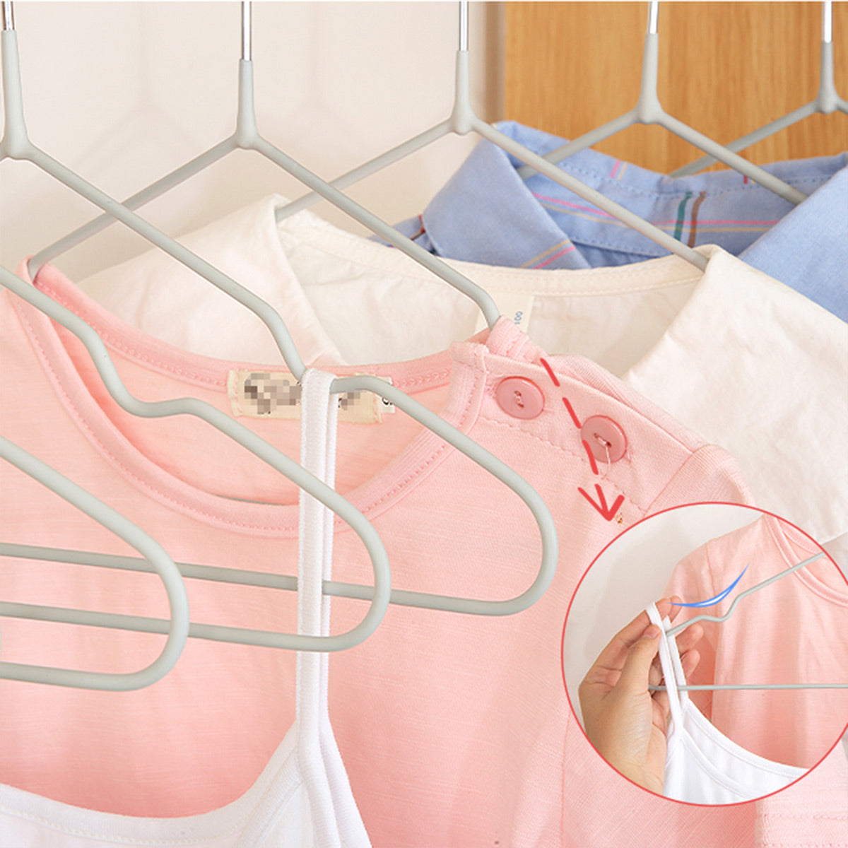 Non-slip Children Clothes Hangers (10 Pcs) - IUIGA