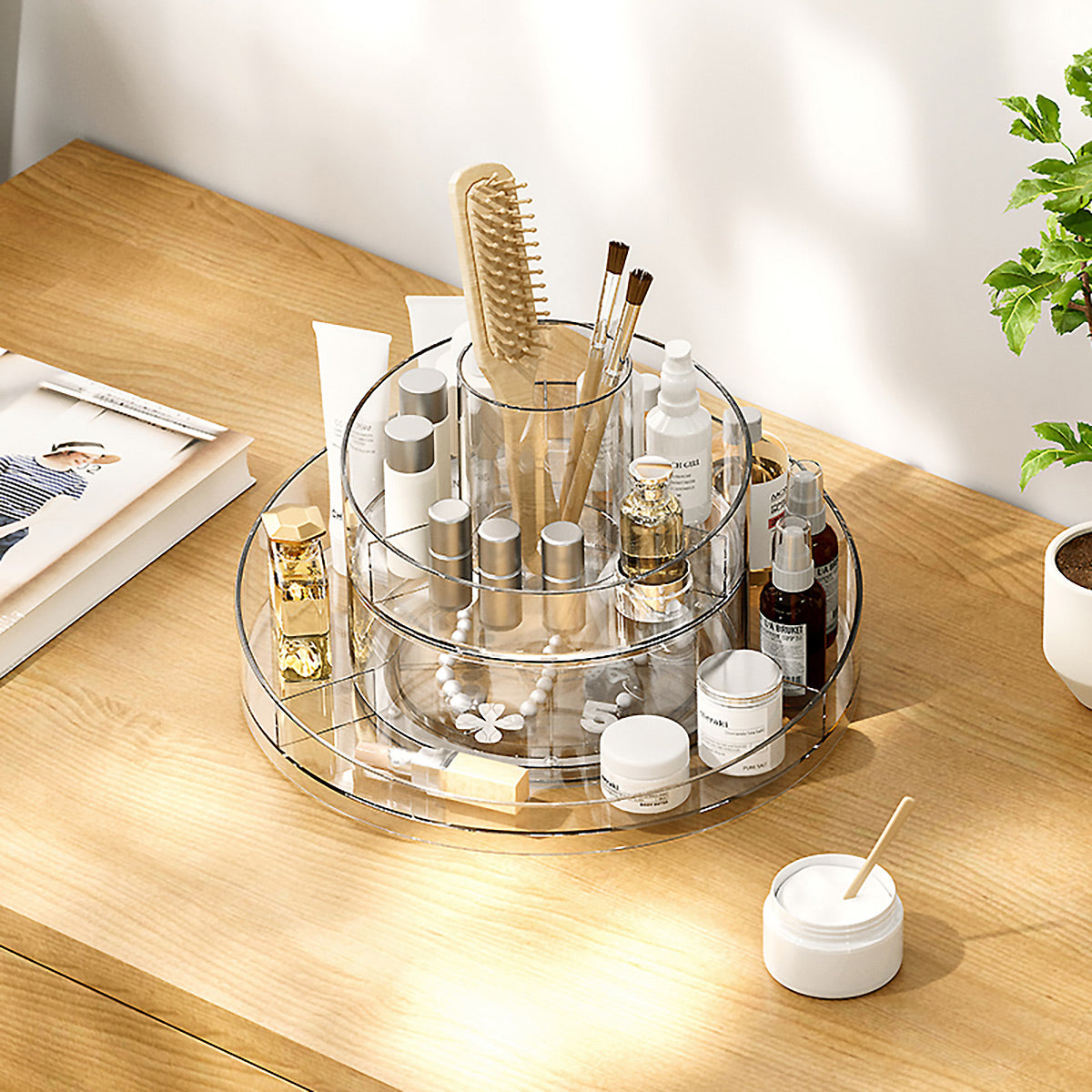 Turntable Cosmetics Storage Organizer - IUIGA