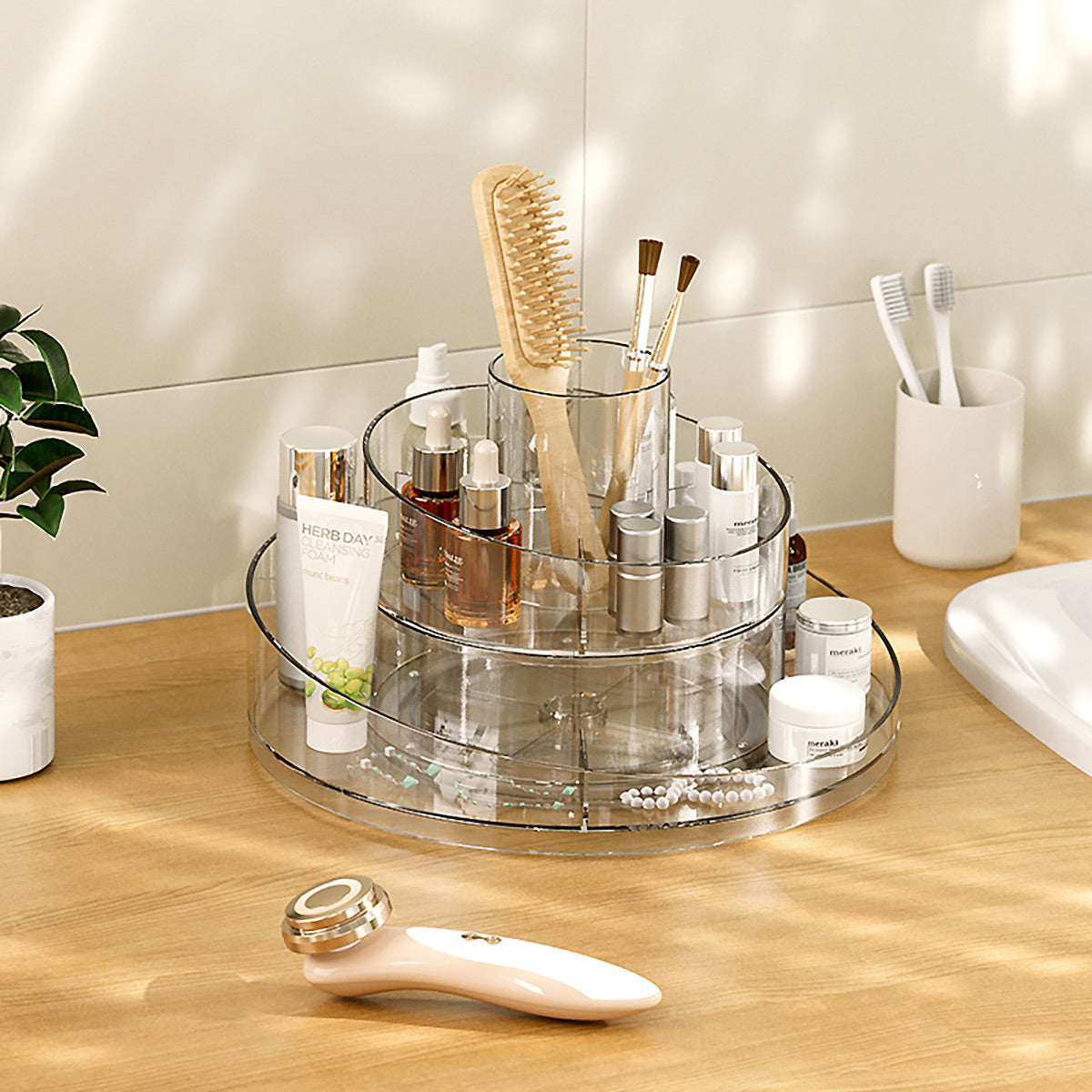 Turntable Cosmetics Storage Organizer - IUIGA