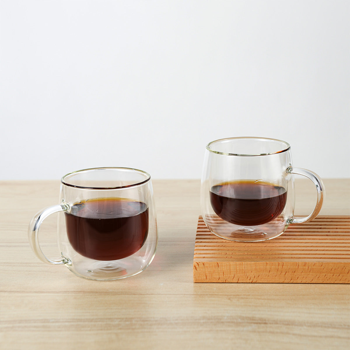 Double Walled Glass Cups (Set of 2) - IUIGA
