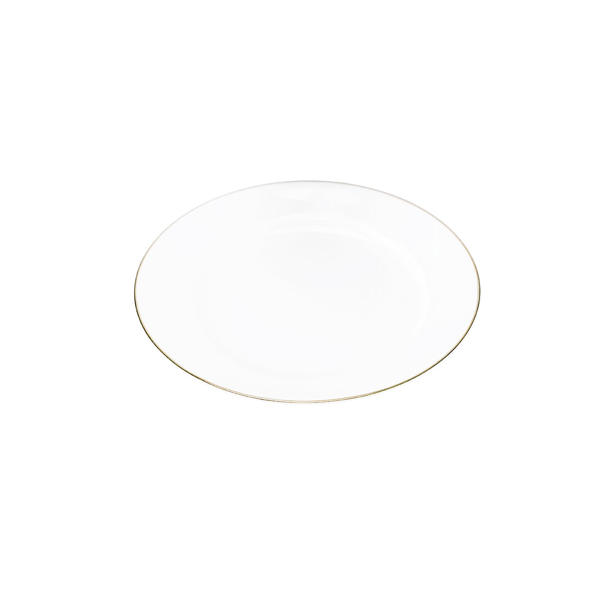 Moonlight Gold Rim Bone China Flat Plate - IUIGA