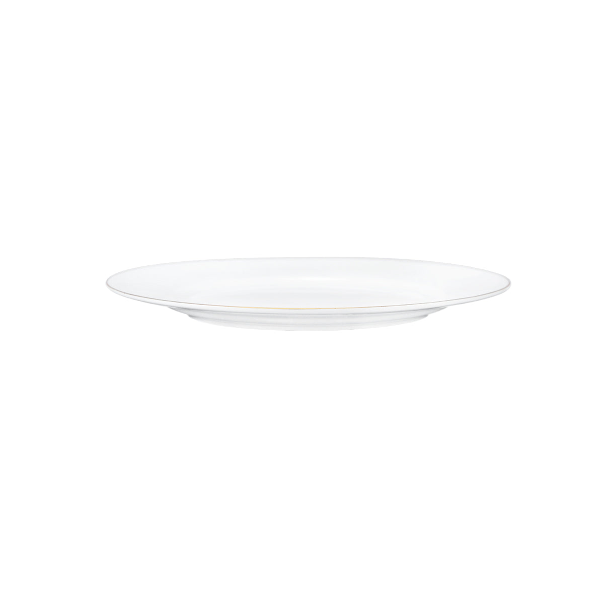 Moonlight Gold Rim Bone China Flat Plate - IUIGA