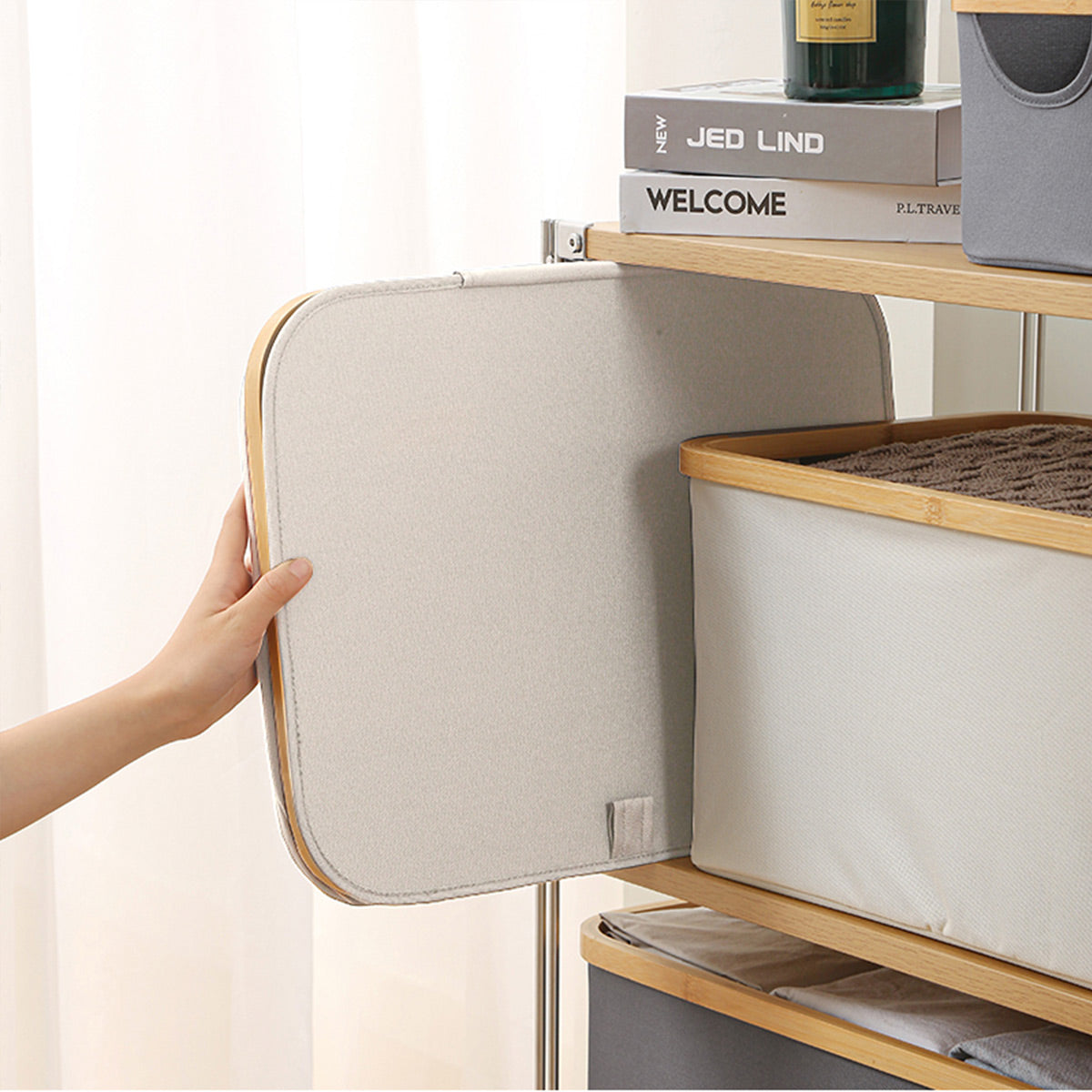 Canvas Collapsible Laundry Basket With Handles - IUIGA