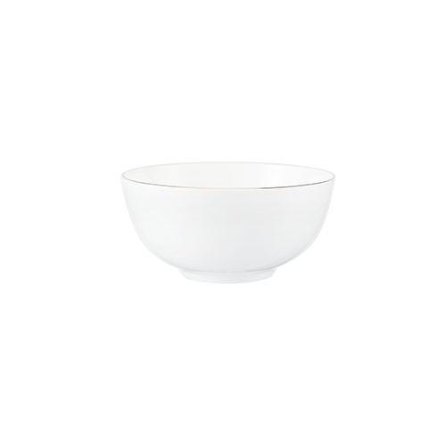 Moonlight Gold Rim Bone China Noodles Bowl - IUIGA