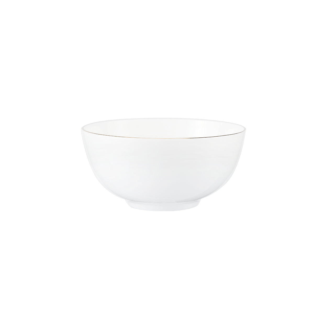 Moonlight Gold Rim Bone China Noodles Bowl - IUIGA