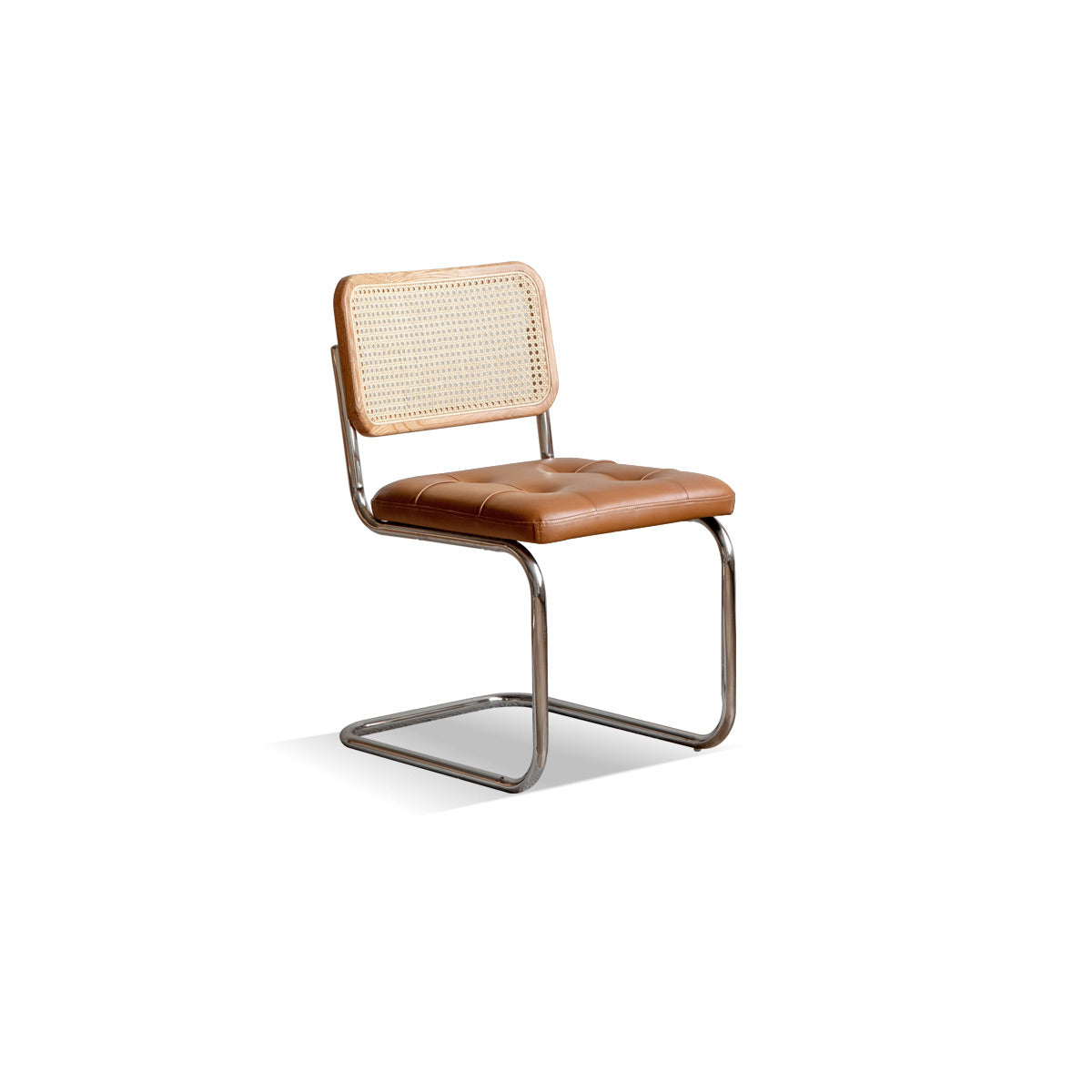 Paige Rattan Upholstered Dining Chair - IUIGA