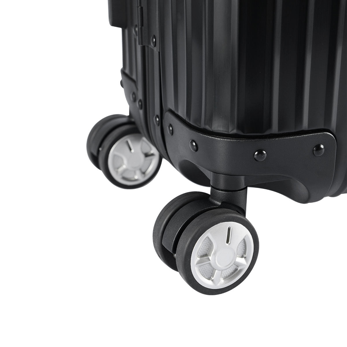 Full Aluminium Luggage With Zipper Compartment - IUIGA