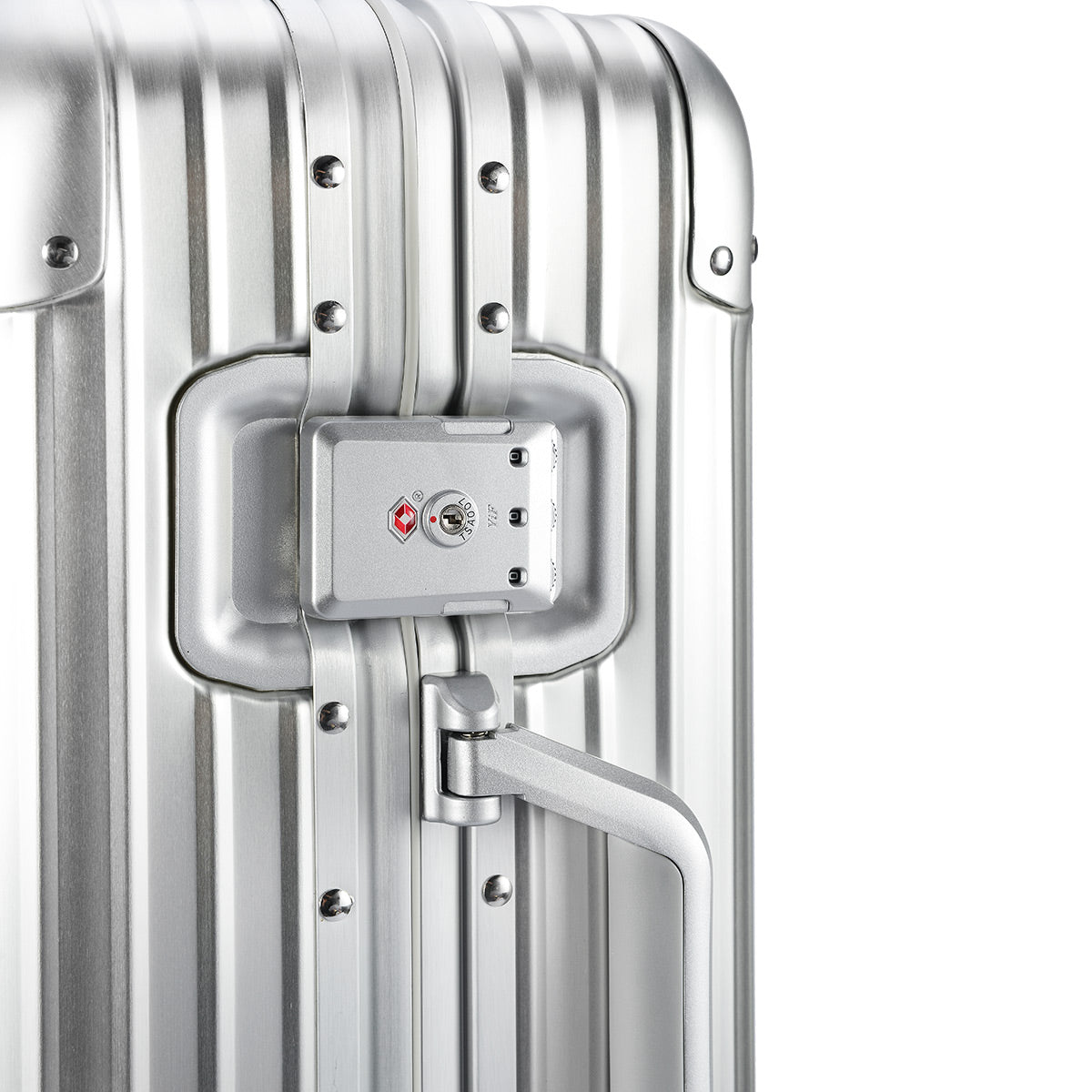 Full Aluminium Luggage With Zipper Compartment - IUIGA, TSA Locks