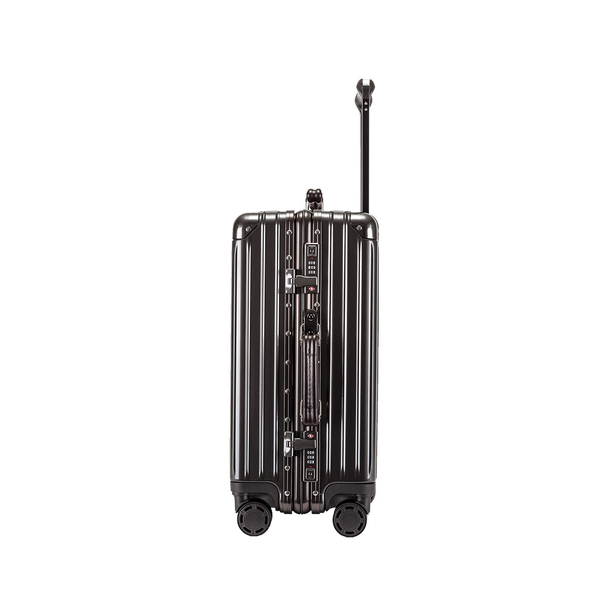 Lite Aluminium Frame Luggage - IUIGA, Black, TSA Locks