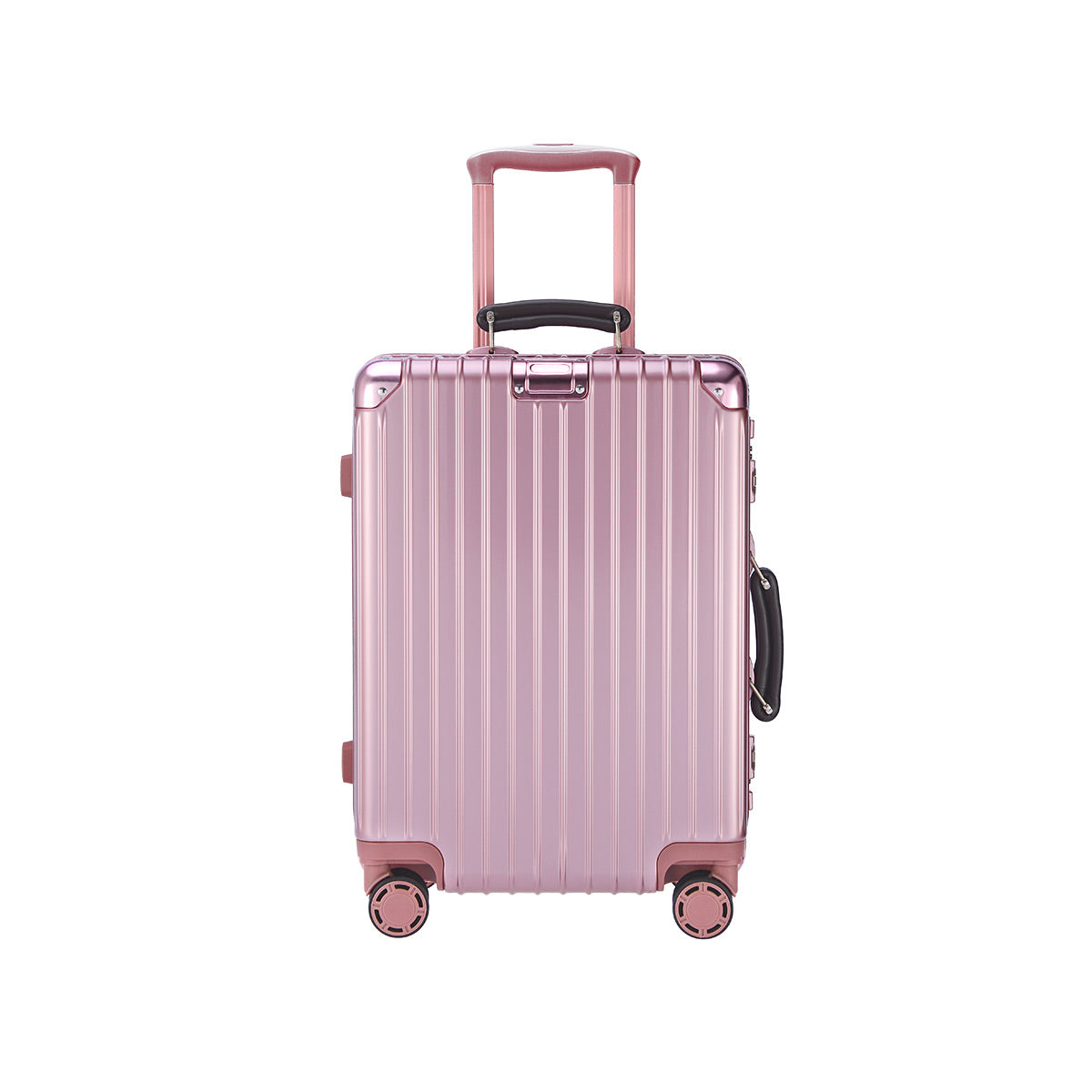 Lite Aluminium Frame Luggage - IUIGA, Rose Gold, Front View