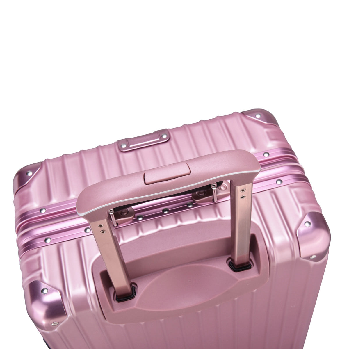 Lite Aluminium Frame Luggage - IUIGA, Rose Gold, Handle