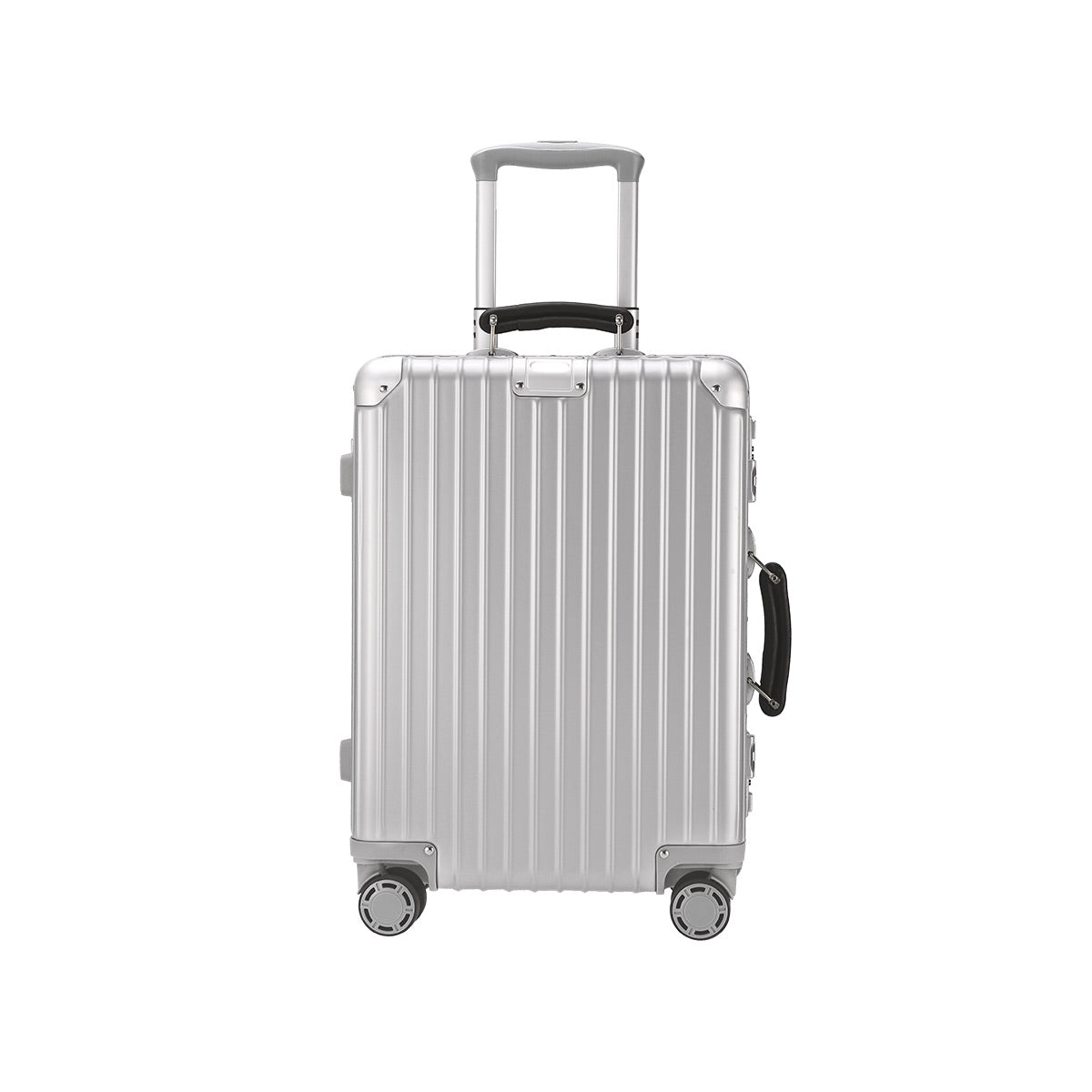 Lite Aluminium Frame Luggage - IUIGA, Silver, Front View