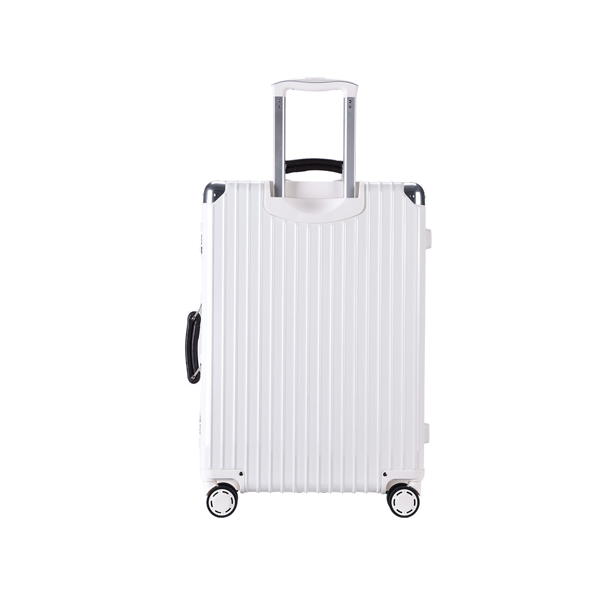 Lite Aluminium Frame Luggage - IUIGA, White, Back View