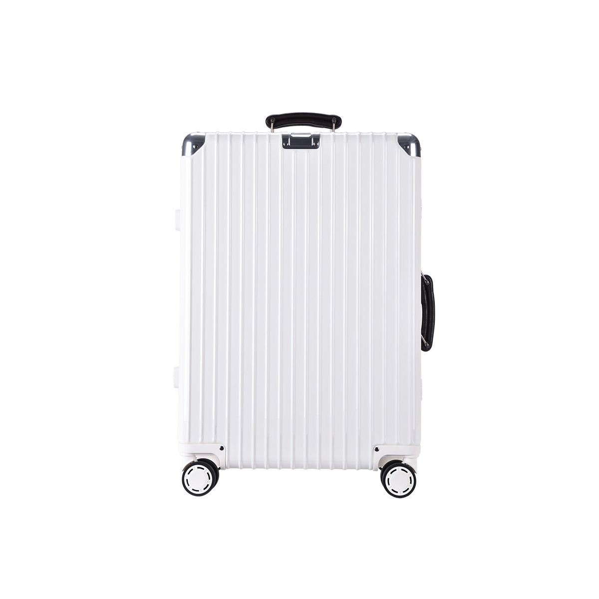 Lite Aluminium Frame Luggage - IUIGA, White, Front View