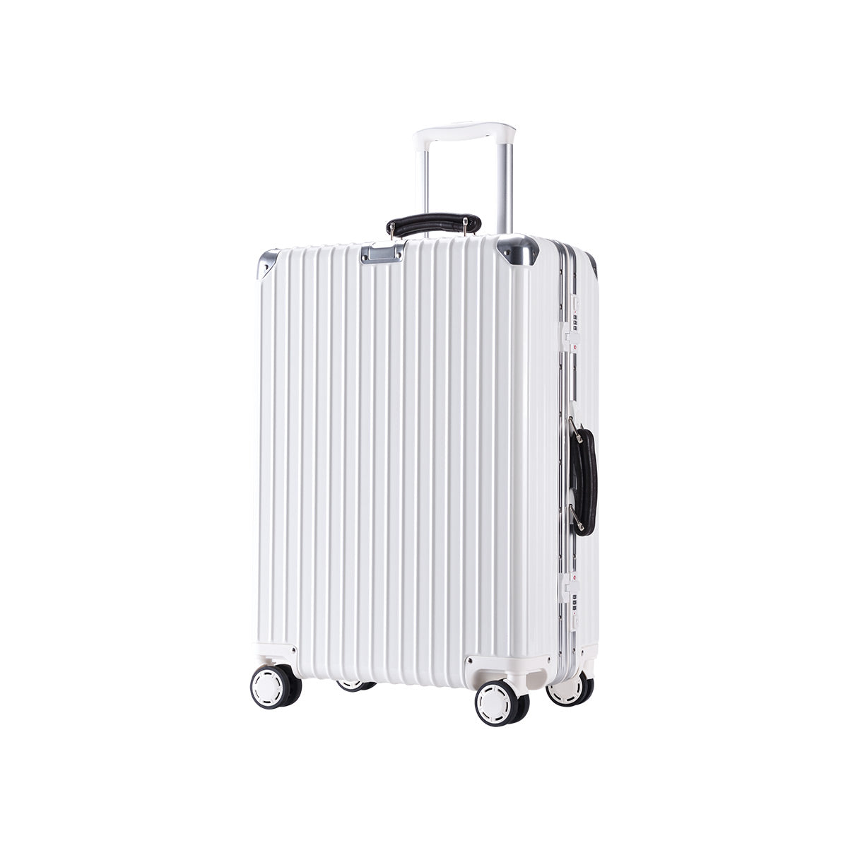 Lite Aluminium Frame Luggage - IUIGA, White, Side View