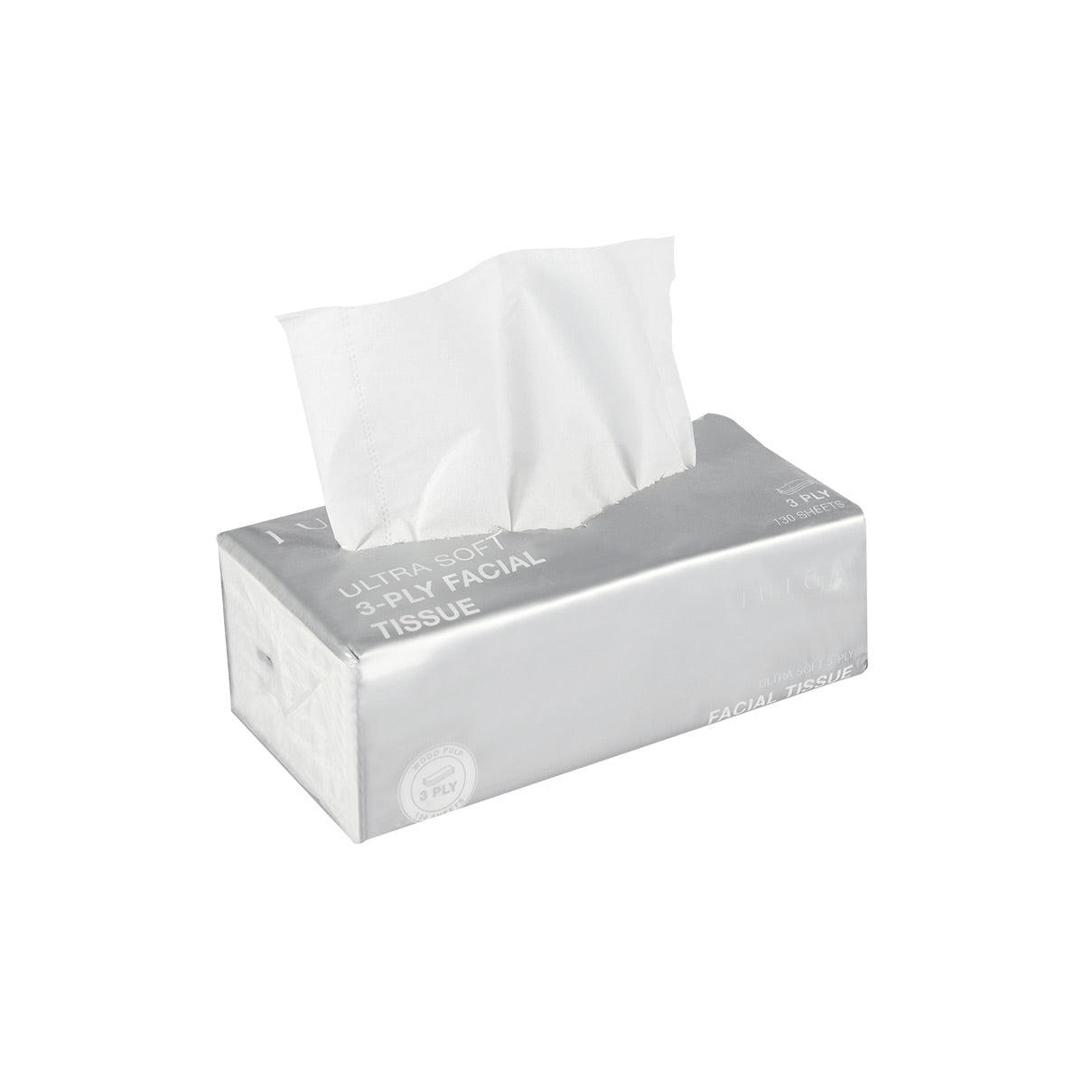 Ultra Soft 3-Ply Facial Tissue - IUIGA, 1 Pack