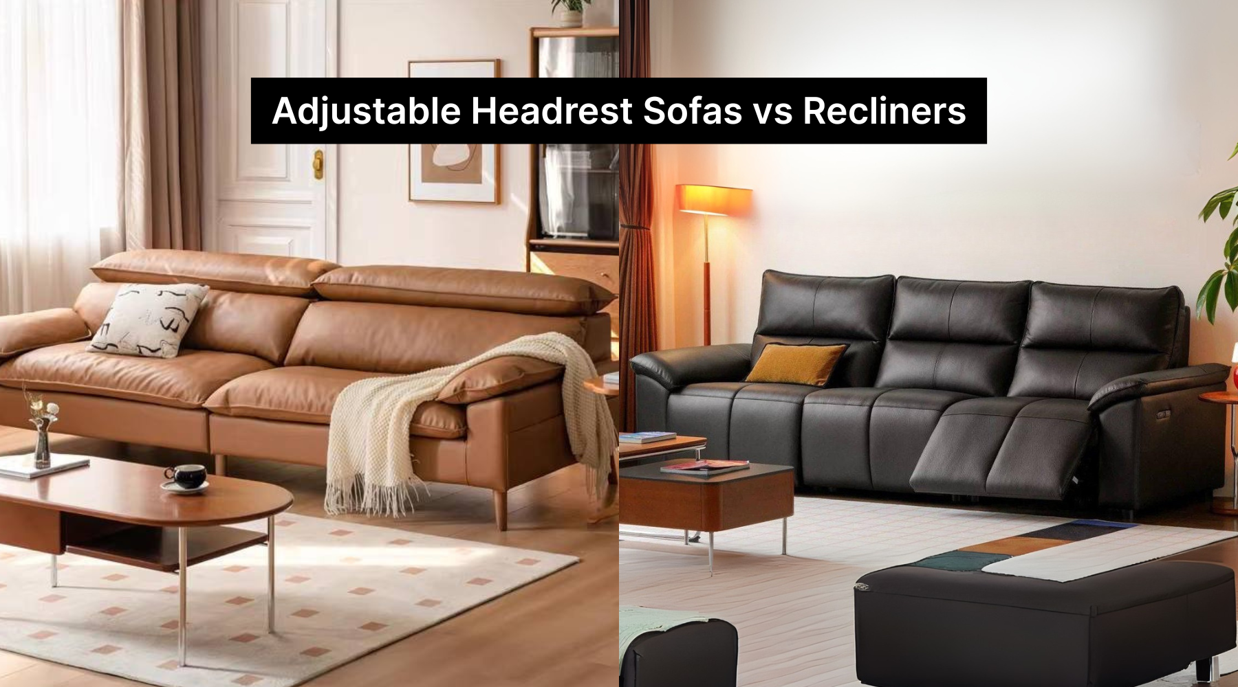 Adjustable Headrest Sofas vs Recliners: Which One Fits Your Lifestyle?