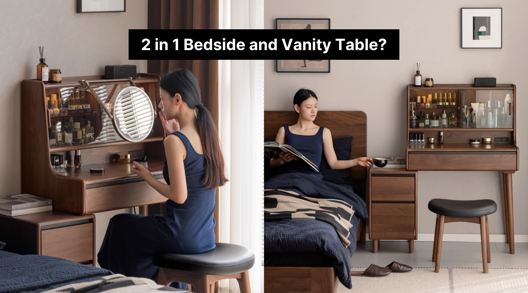 How to Fit Both a Vanity Table and a Bedside Table in a Compact Singapore Bedroom?