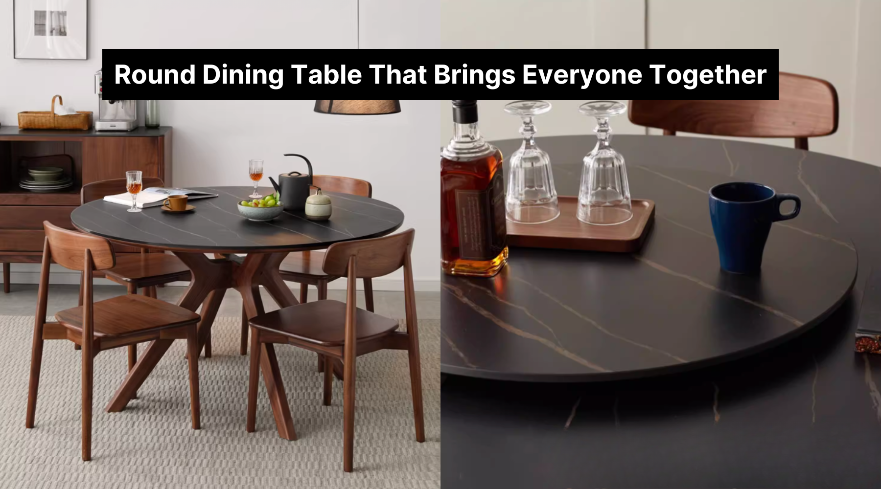A Round Dining Table That Brings Friends and Family Together