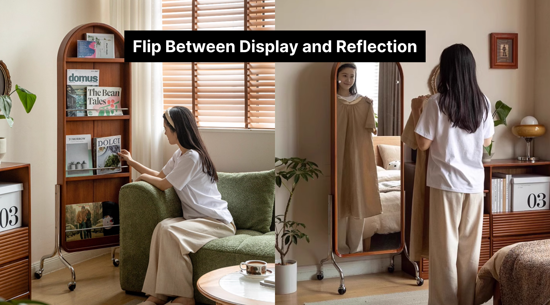 Flip Between Display and Reflection, Curate Your Space in Style