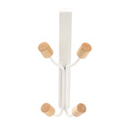Scandi Wooden Over-The-Door 4 Hook Rack - IUIGA