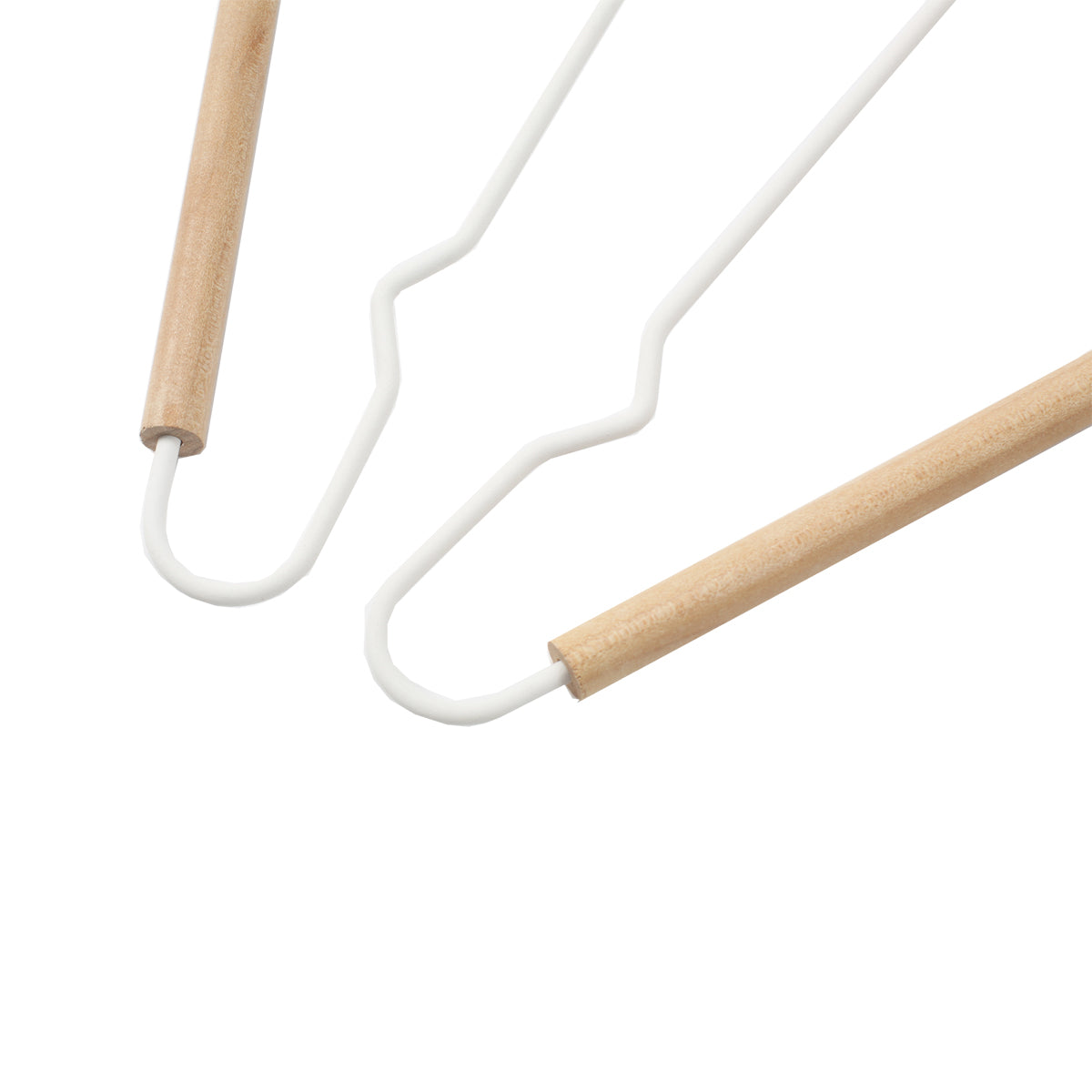 Scandi Wooden Set of 2 Clothes Hangers - IUIGA