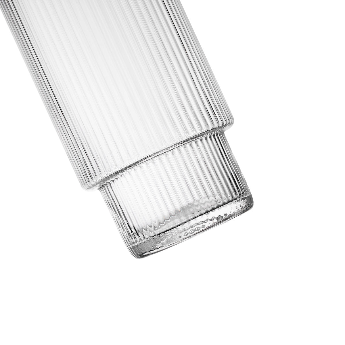 Minimalist Vertical Stripes Glass Cup - IUIGA