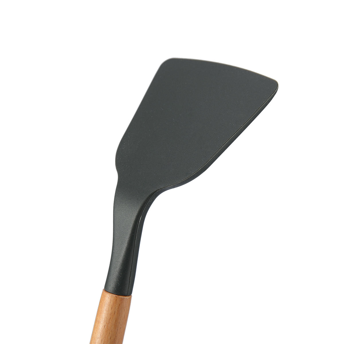 Silicone Solid Turner With Beech Handle - IUIGA
