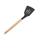 Silicone Slotted Turner With Beech Handle - IUIGA