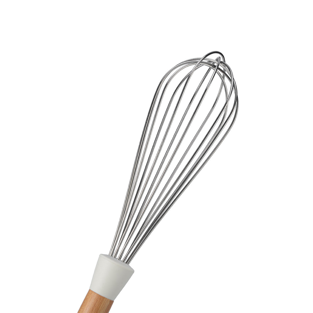 Non Stick Egg Whisk With Beech Handle - IUIGA