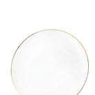 Moonlight Gold Rim Bone China Coupe Plate - IUIGA